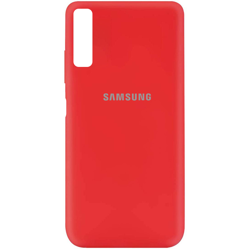 Чехол Silicone Cover My Color Full Protective (A) для Samsung A750 Galaxy A7 (2018) (Красный / Red)