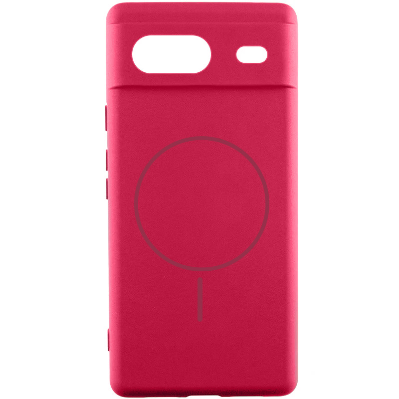 Чехол Silicone Cover Lakshmi Full Camera (AA) with MagFit для Google Pixel 7 (Красный / Rose Red)