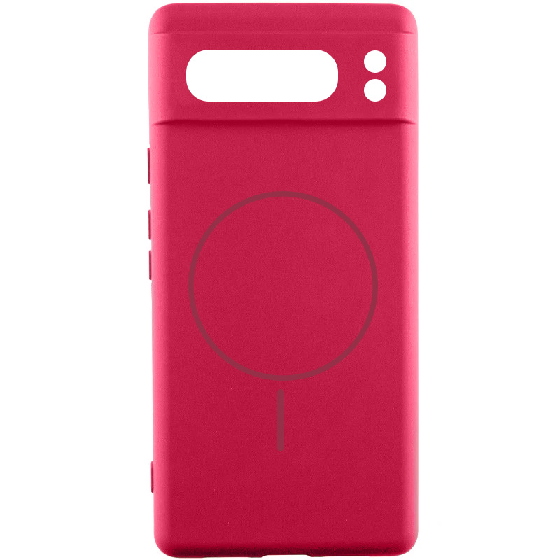 Чохол Silicone Cover Lakshmi Full Camera (AA) with MagFit для Google Pixel 8 Pro (Червоний / Rose Red)