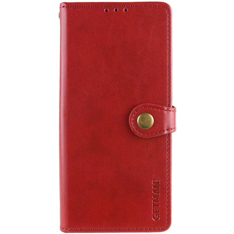 Кожаный чехол-книжка GETMAN Gallant (PU) для Xiaomi Redmi Note 14 4G (Europe version) (Красный)