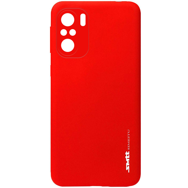 TPU чехол матовый SMTT для Xiaomi Redmi K40 / K40 Pro / K40 Pro+ / Poco F3 / Mi 11i (Красный (soft touch))