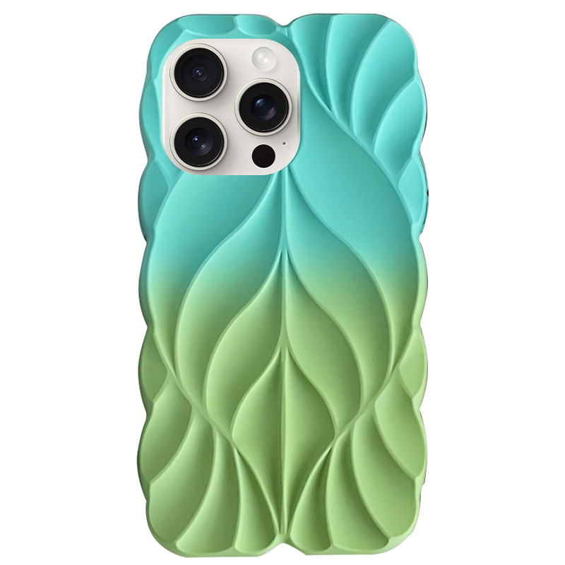 TPU чохол Leaf для Apple iPhone 14 Pro (6.1") (Marine Green / Mint)