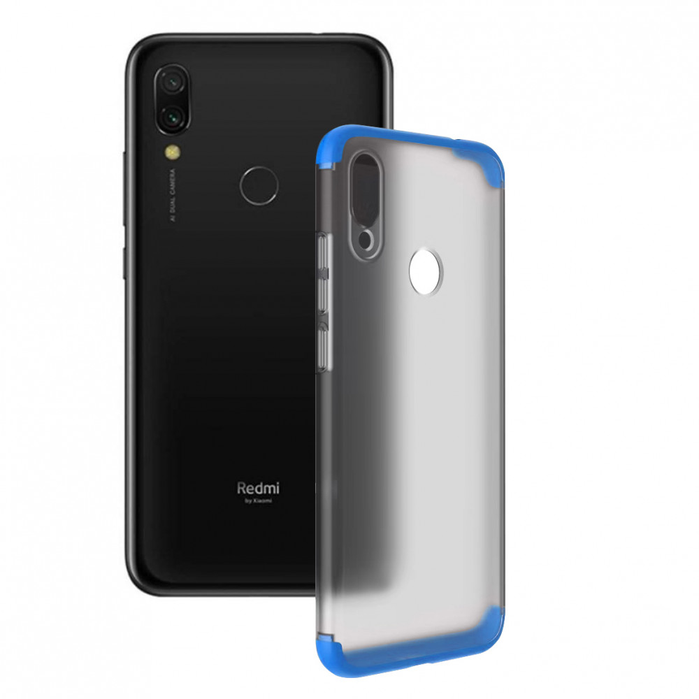 Матова PC накладка GKK LikGus 360 градусів для Xiaomi Redmi Note 7 Pro (Синій)
