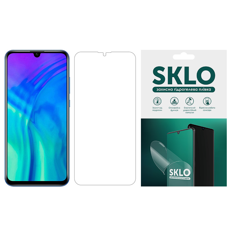 Защитная гидрогелевая пленка SKLO (экран) для Huawei Y6 (2019) (Матовый)