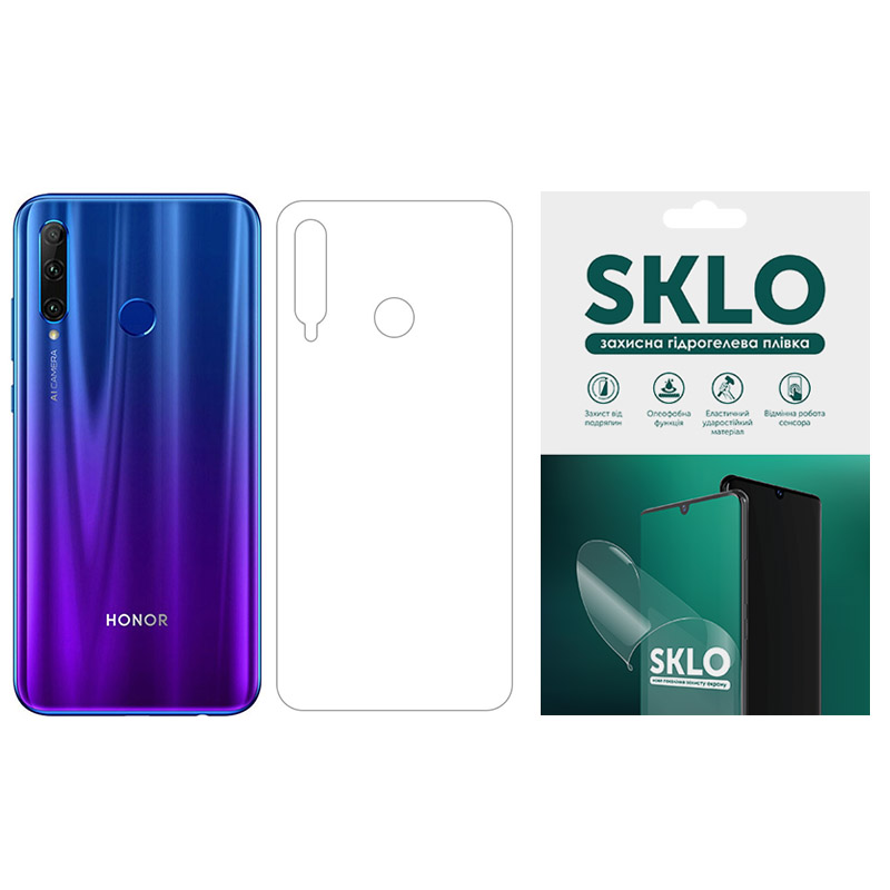 Защитная гидрогелевая пленка SKLO (тыл) для Huawei G750 (Honor 3X) (Матовый)