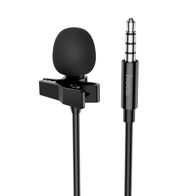 Микрофон петличный Hoco L14 3,5mm (Черный)