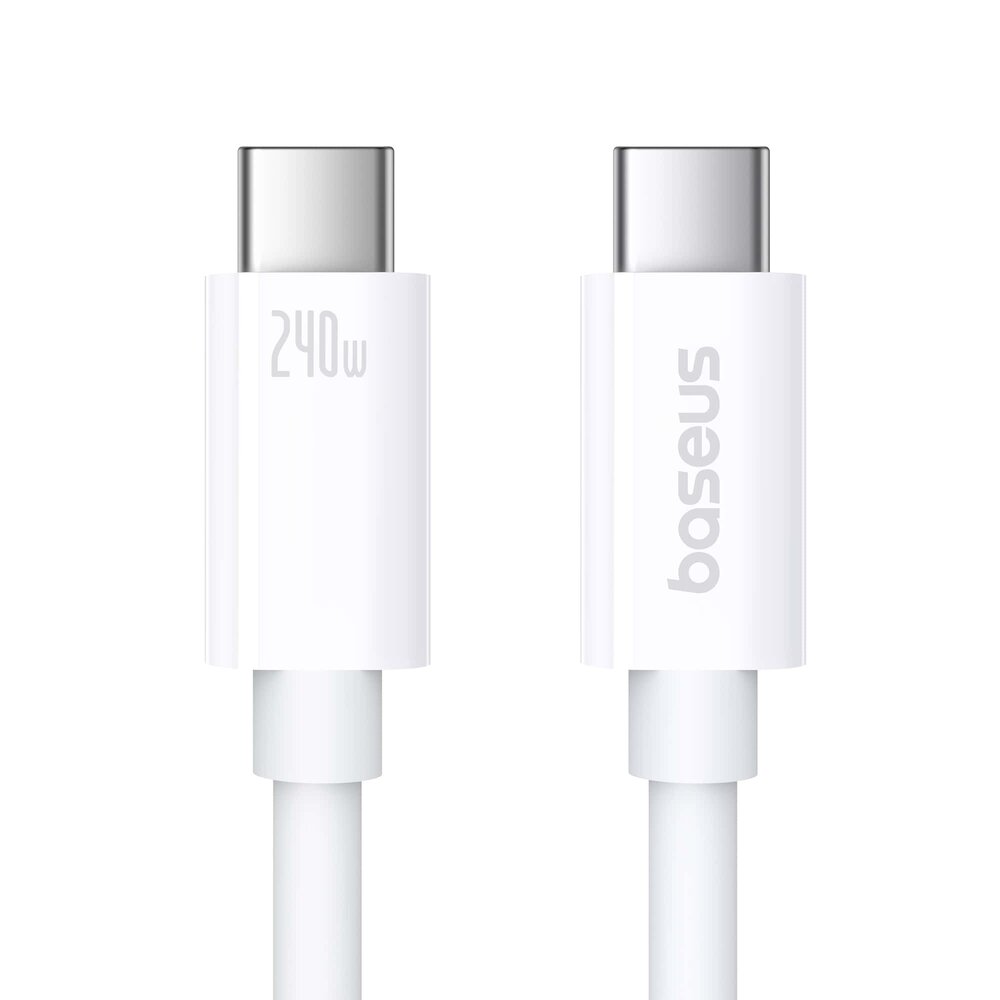 Дата кабель Baseus Superior 2 USB4 Full-Function Type-C to Type-C 240W (1.8m) (P10365200211-05) (Moon White)