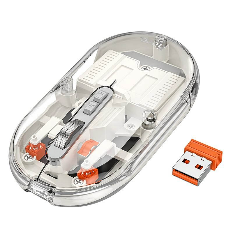 Мышь беспроводная Hoco GM35 General dual-mode silent (White)