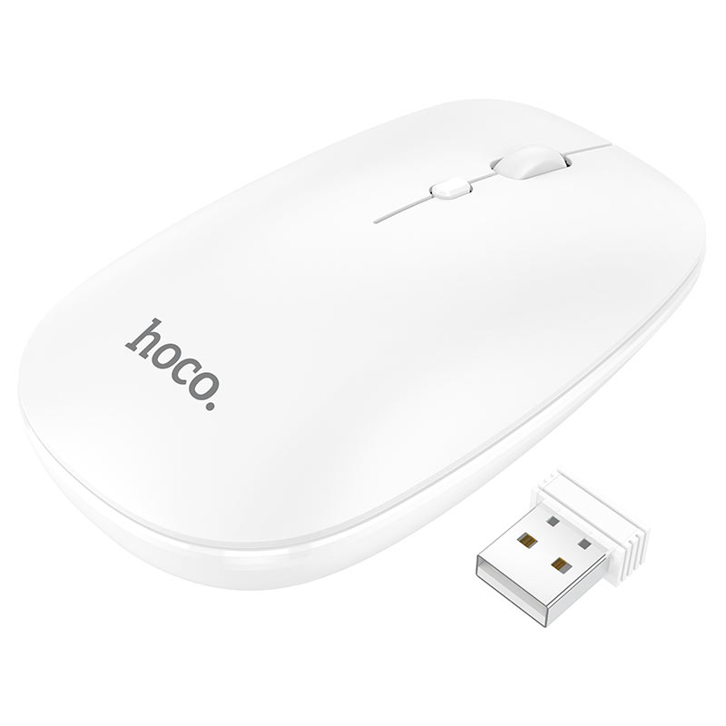 Мышь Hoco GM15 Art (2.4G / BT Wireless dual channel) (Белый)