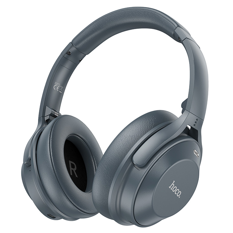 Накладные беспроводные наушники Hoco W37 Sound Active Noise Reduction (Smoky blue)