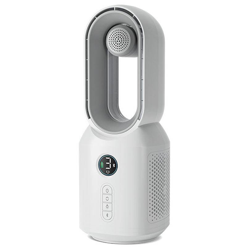 Настольный вентилятор F8 3in1 с Bluetooth-динамиком и ночником 4000mAh (White)