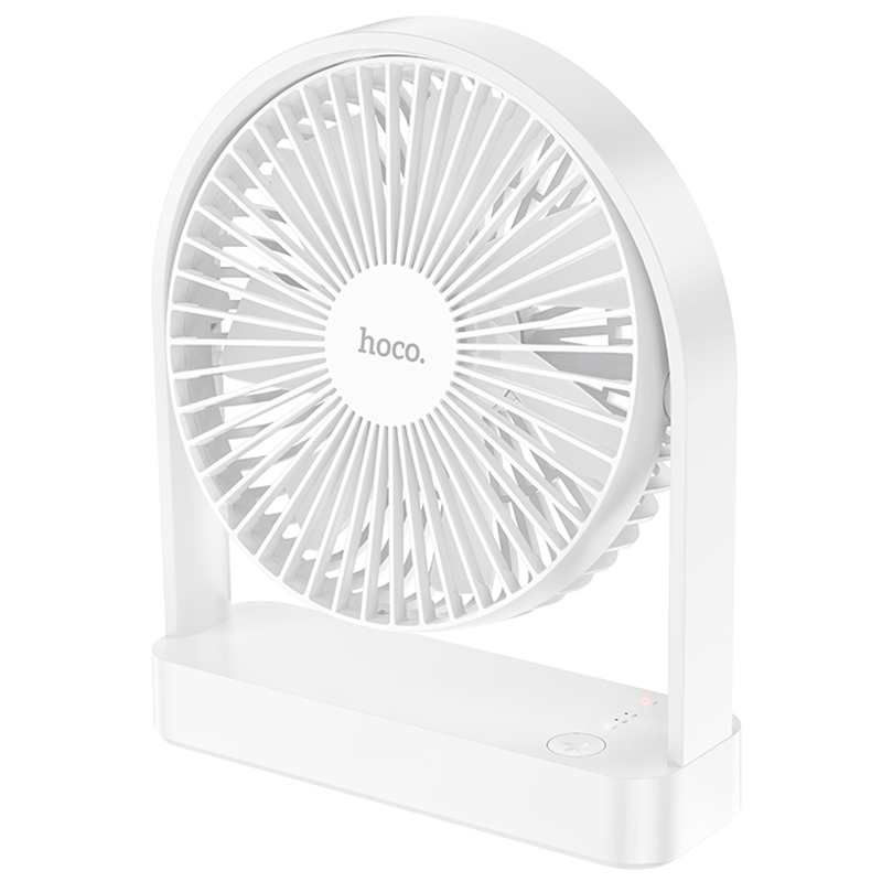 Настольный вентилятор Hoco HX65 ultra-thin desktop fan 2000 mAh (White)