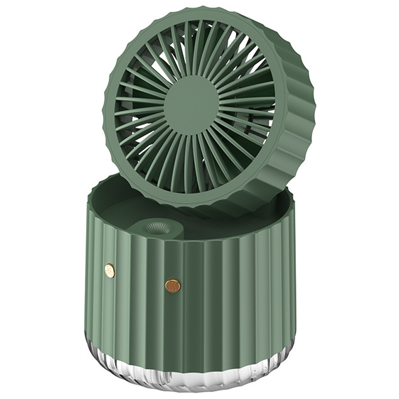 Настольный вентилятор Rapid Cooling 3in1 с водяным охлаждением и подсветкой 1200 mAh (Green)