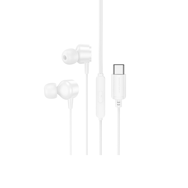 Наушники Borofone BM94 Sonar universal (Type-C/1.2m) (White)