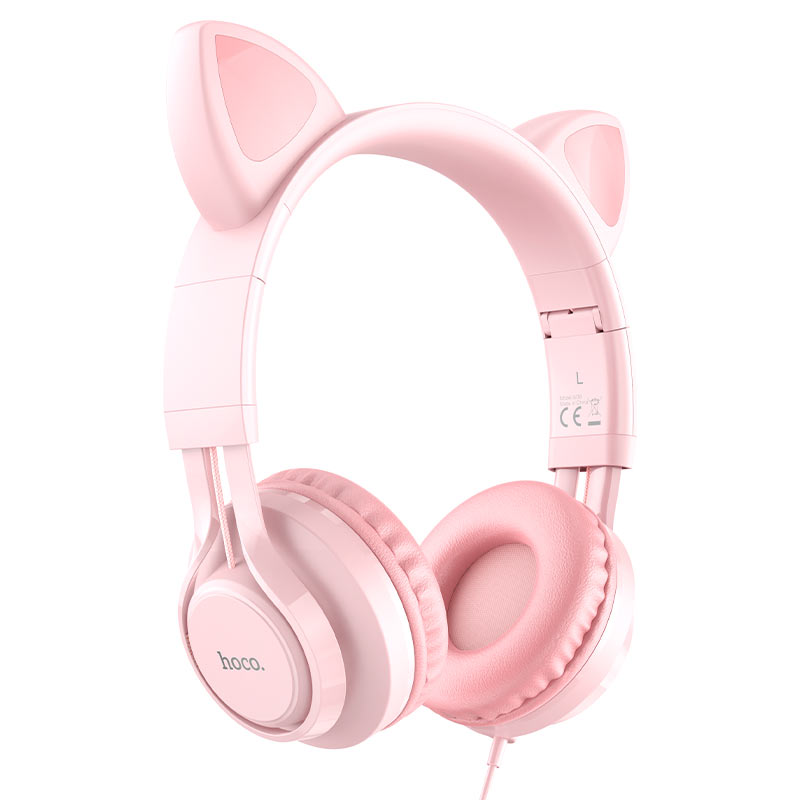 Навушники Hoco W36 Cat ear (Pink)