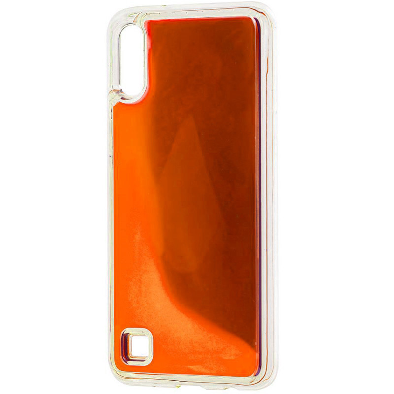 Неоновый чехол Neon Sand glow in the dark для Samsung Galaxy A10 (A105F) (Оранжевый)