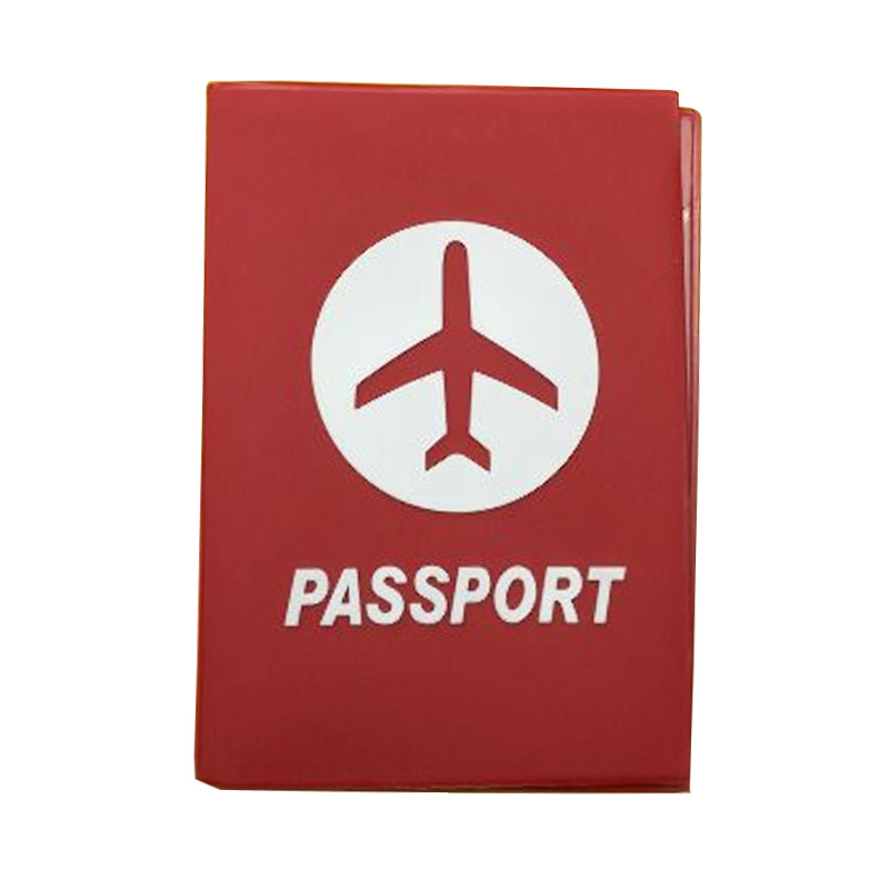Обложка для паспорта Air Traveling (Красный / Белый)