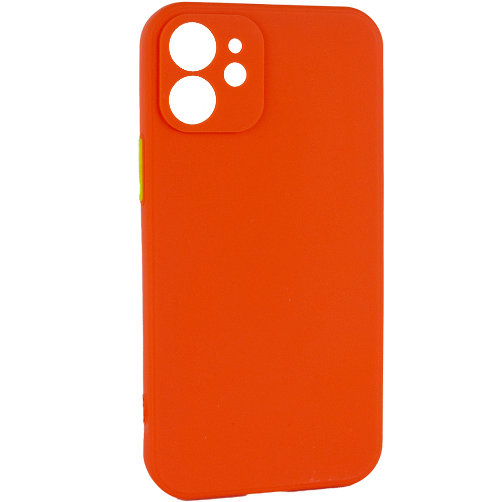Чехол TPU Square Full Camera для Apple iPhone 12 mini (5.4") (Оранжевый)