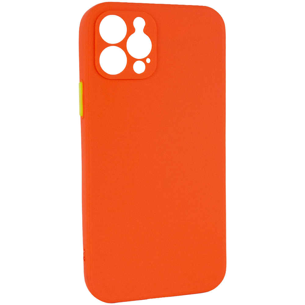 Чехол TPU Square Full Camera для Apple iPhone 12 Pro (6.1") (Оранжевый)