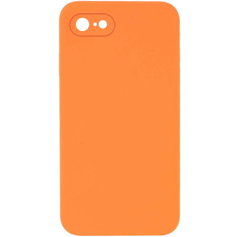 Silicone Case Square Full Camera Protective (AA) NOLOGO для Apple iPhone 6/6s (4.7") (Оранжевый / Papaya)