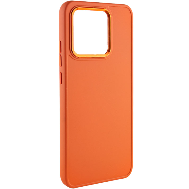 TPU чехол Bonbon Metal Style для Xiaomi Redmi 13C / Poco C65 (Оранжевый / Papaya)