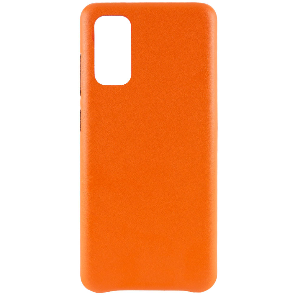 Кожаный чехол AHIMSA PU Leather Case (A) для Samsung Galaxy S20 (Оранжевый)