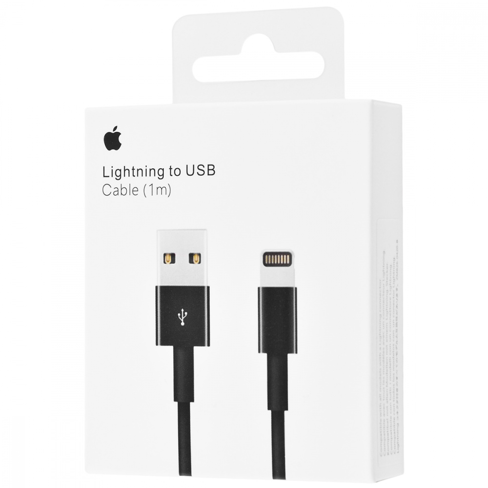 Дата кабель для Apple USB to Lightning (ААА) (1m) (Черный)