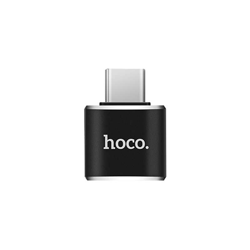 Переходник Hoco UA5 Type-C to USB (Черный)