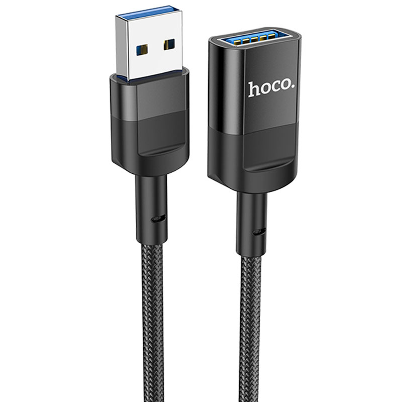 Переходник Hoco U107 USB male to USB female USB3.0 (Black)