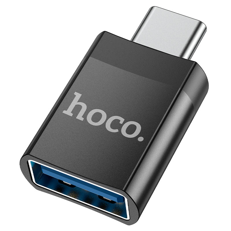 Перехідник Hoco UA17 Type-C Male to USB Female USB3.0 (Чорний)
