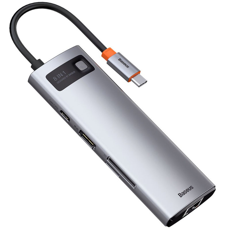 Переходник HUB Baseus Metal Gleam Series 7-in-1 Multifunctional (WKWG020113) (Серый)