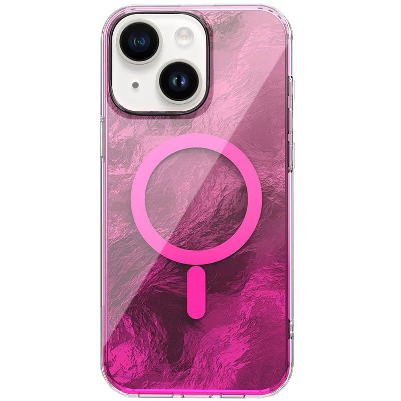 Чохол TPU Shiny Mountain (MagFit) для Apple iPhone 15 (6.1") (Pink)