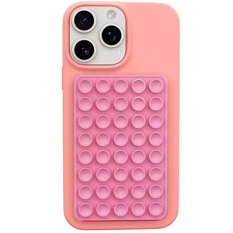 Тримач-присоска для телефона Double Side Silicone 100*64мм (Pink)