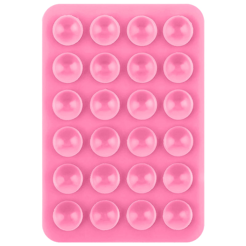 Держатель-присоска для телефона Double Side Silicone 80*55мм (Pink)