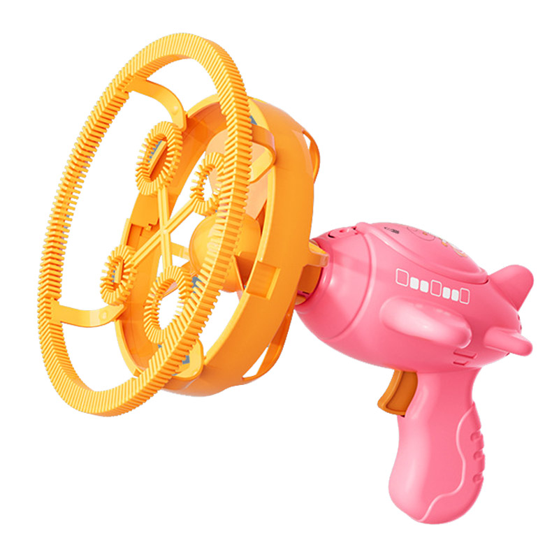 Пистолет для мыльных пузырей H035 Bubble Gun с пропеллером 2in1 + bottle 250ml (Pink)