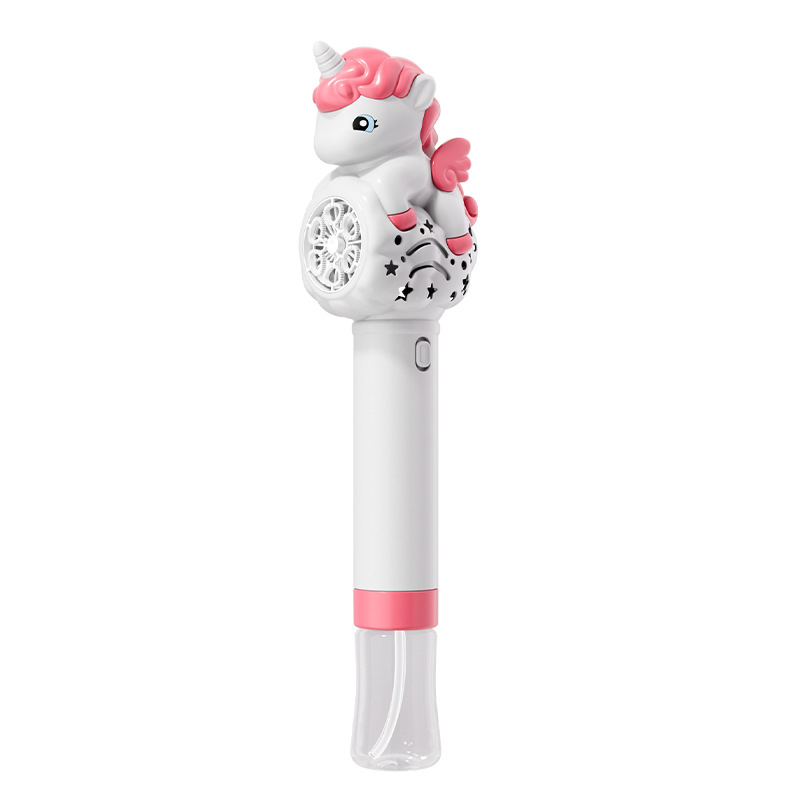 Пістолет з мильними бульбашками H055 Little Unicorn + bottle 50ml (Pink)