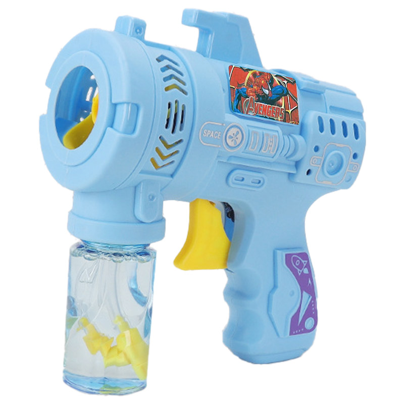 Пистолет с мыльными пузырями Heroes Bubble Gun+ bottle 50ml (Spider)