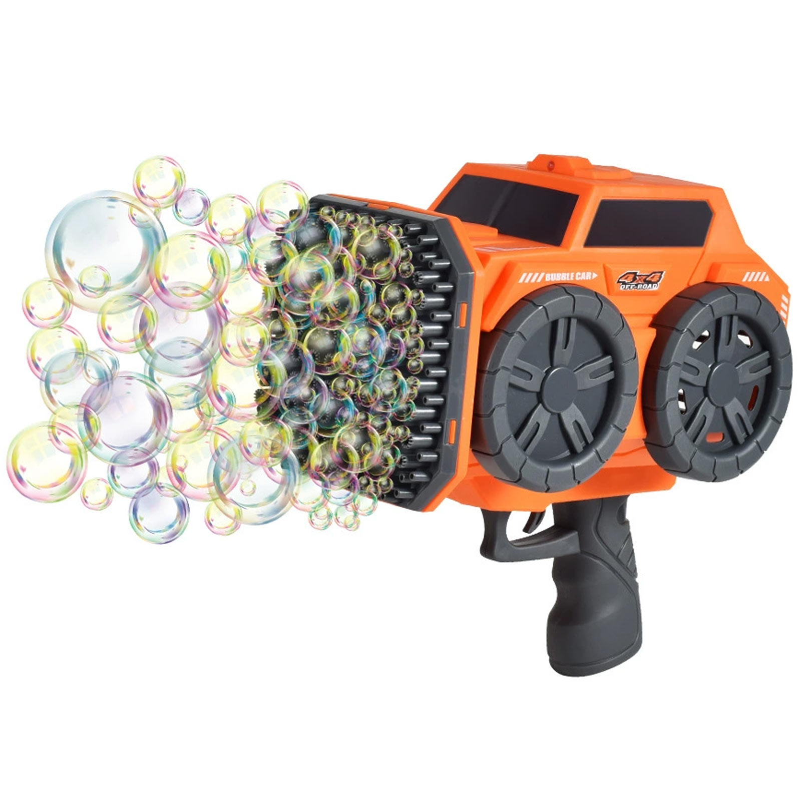 Пистолет с мыльными пузырями SHT KB1294 Car на 139 отверстий + 2xbottle 60ml (Orange)