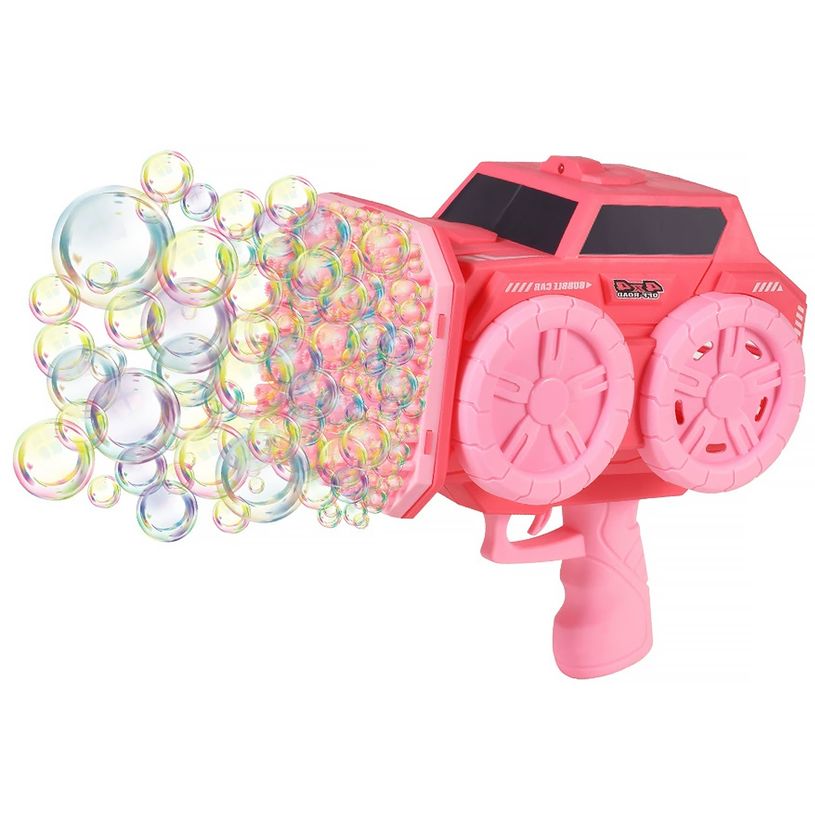 Пистолет с мыльными пузырями SHT KB1294 Car на 139 отверстий + 2xbottle 60ml (Pink)
