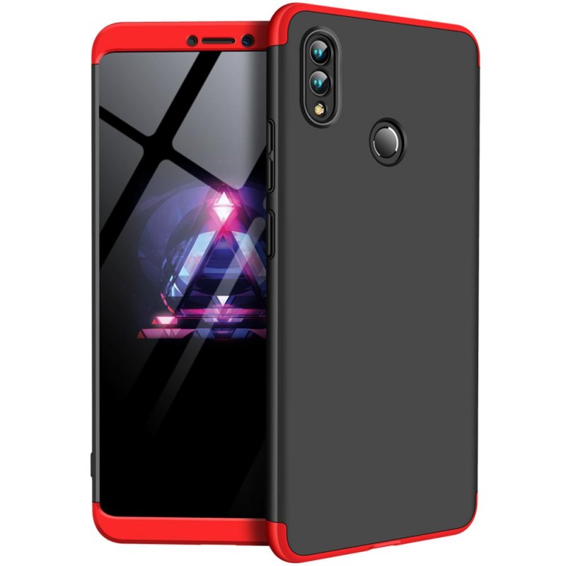 Пластиковая накладка GKK LikGus 360 градусов для Huawei Honor Note 10 (Черный / Красный)
