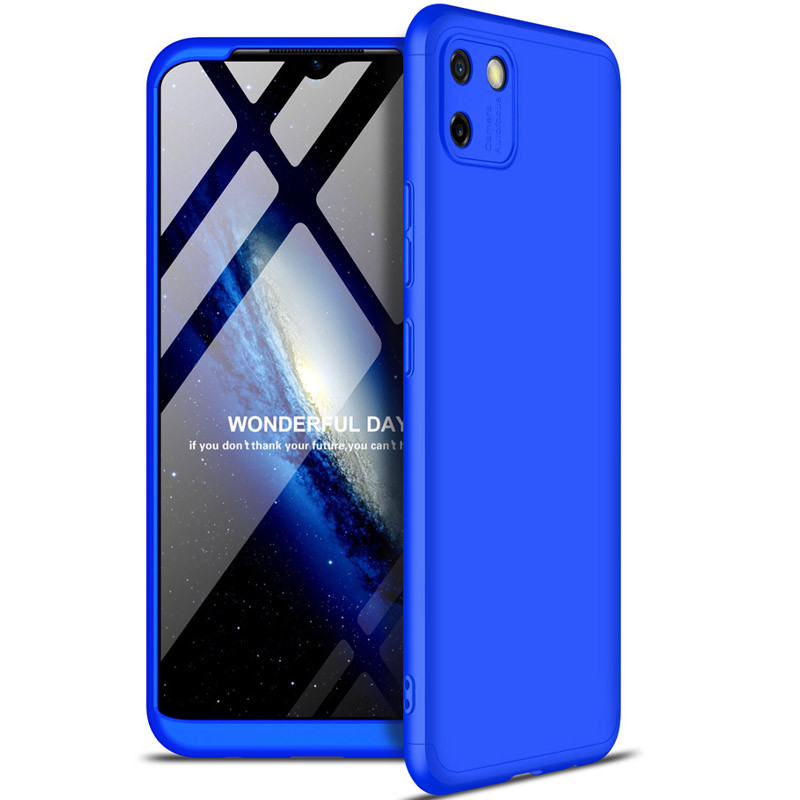 Пластиковая накладка GKK LikGus 360 градусов (opp) для Realme C11 (2020) (Синий)