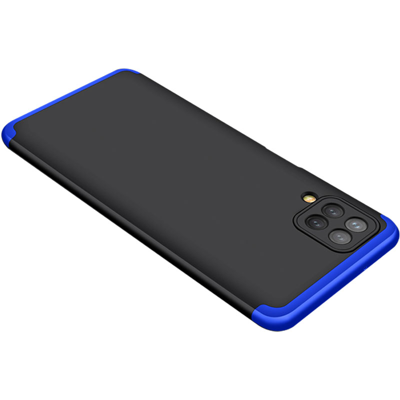 Пластикова накладка GKK LikGus 360 градусів (opp) для Samsung Galaxy A22 4G (Чорний / синій)