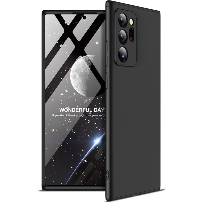 Пластиковая накладка GKK LikGus 360 градусов (opp) для Samsung Galaxy Note 20 Ultra (Черный)