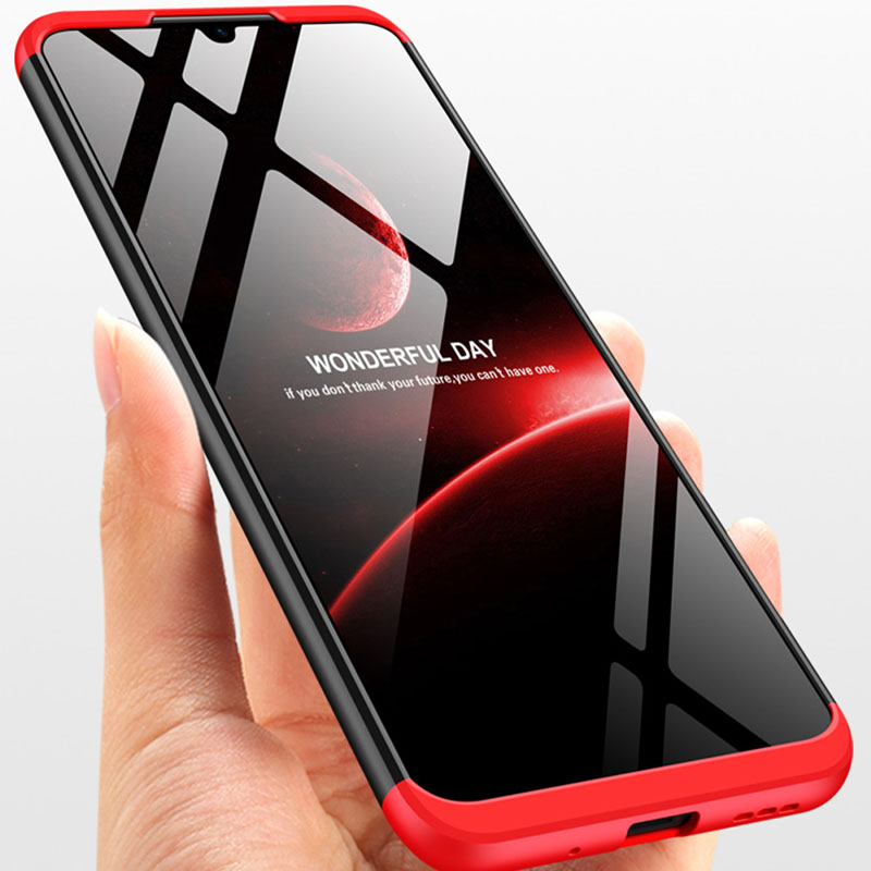 Пластиковая накладка GKK LikGus 360 градусов (opp) для Xiaomi Redmi 10C Черный / Красный в магазине onecase.com.ua