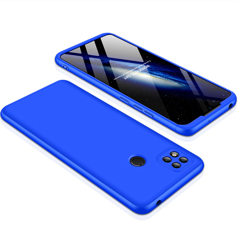 Пластиковая накладка GKK LikGus 360 градусов (opp) для Xiaomi Redmi 10C Синий на onecase.com.ua