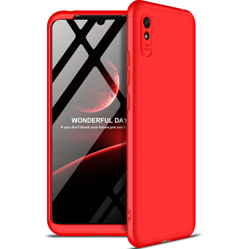 Пластиковая накладка GKK LikGus 360 градусов (opp) для Xiaomi Redmi 9A (Красный)