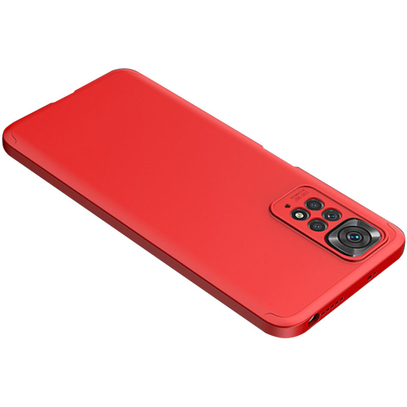 Пластиковая накладка GKK LikGus 360 градусов (opp) для Xiaomi Redmi Note 11 (Global) / Note 11S (Красный)