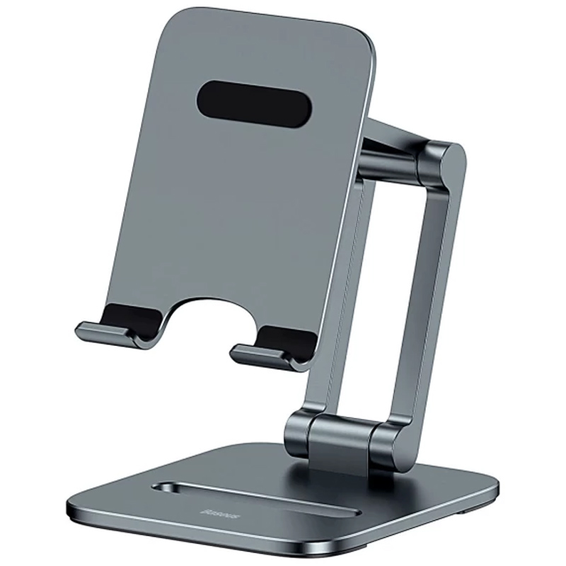 Подставка для телефона Baseus Biaxial Foldable Metal Stand (LUSZ000013) (Grey)