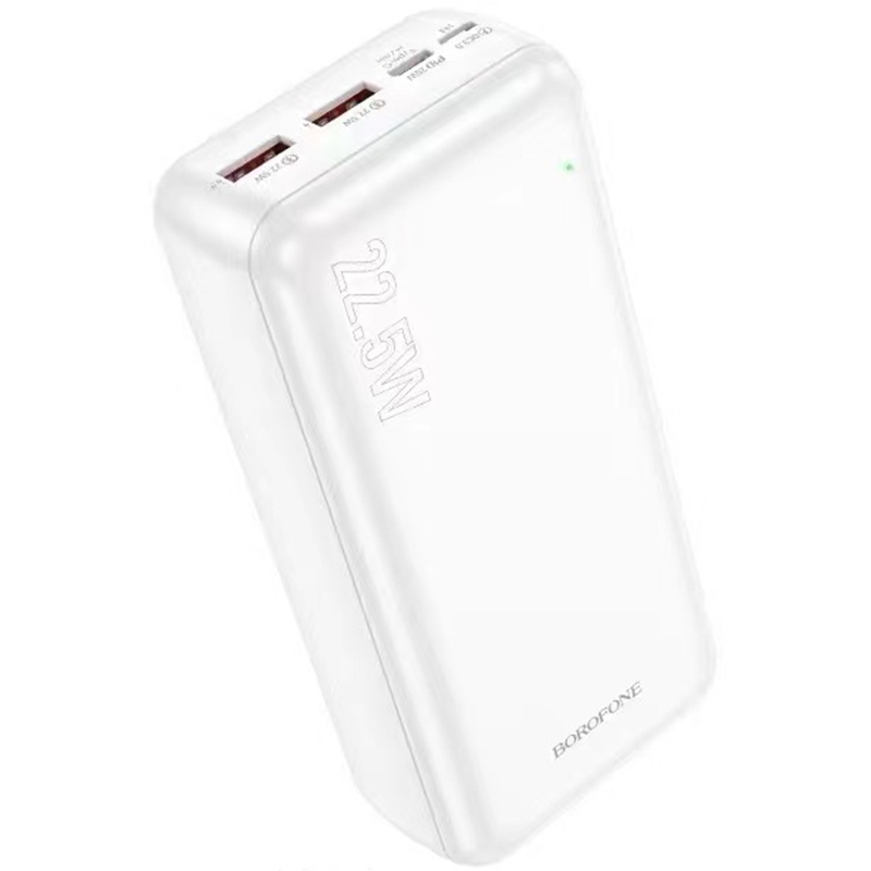 Портативное зарядное устройство Power Bank BOROFONE BJ38B 22.5W+PD20W 30 000 mAh (White)