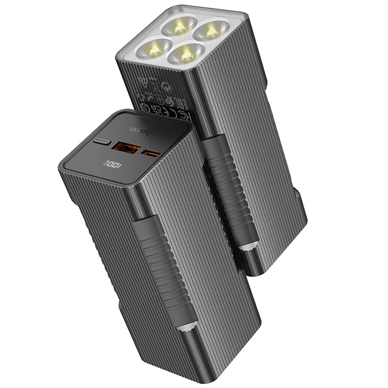 Портативное зарядное устройство Power Bank Hoco Q15 Flashlight 22.5W 10000 mAh (Black)
